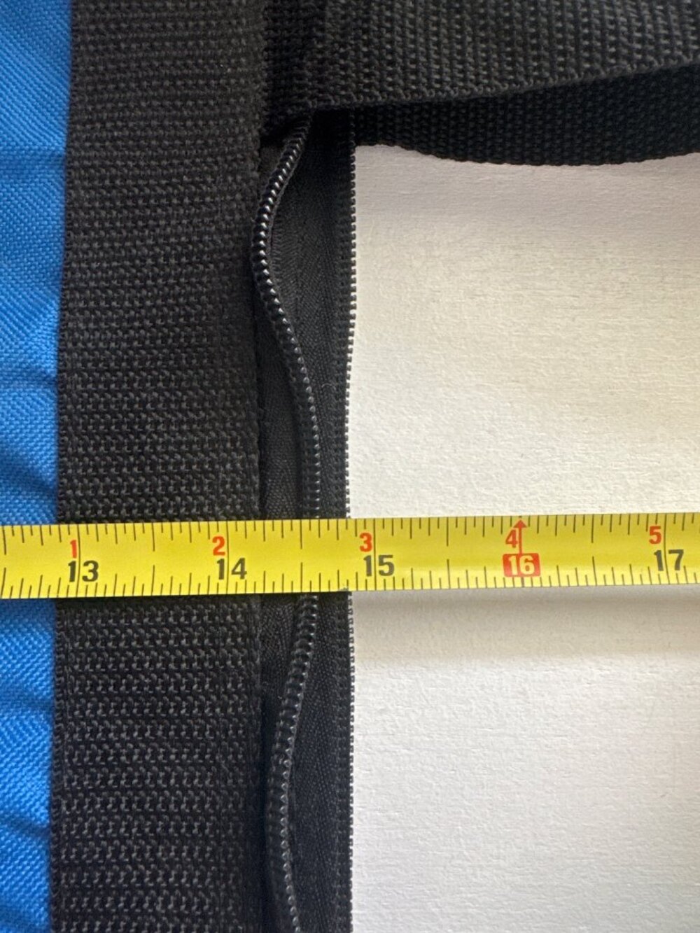 Girl Scouts Tote Bag Blue/Blk Zip Top Retired White Trefoil Logo Nylon Outdoorsy - Picture 4 of 8
